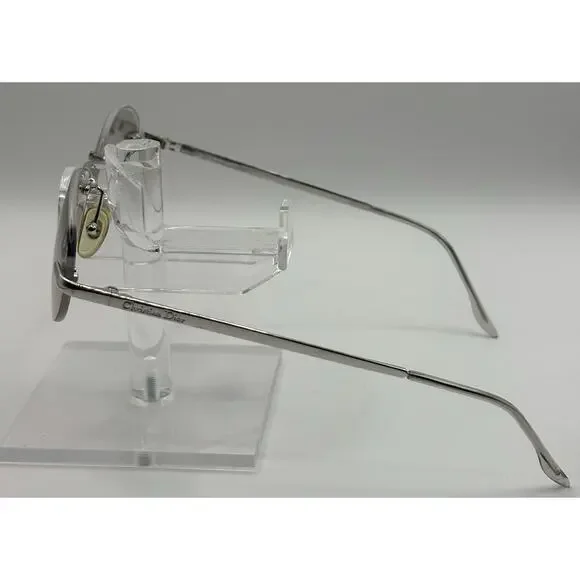 Christian Dior CAT ZGGMN Sunglasses Silver 59-18 135 Oval Rimless - Picture 2 of 10